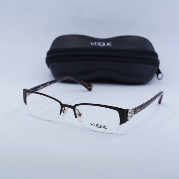 🕶️ New Vogue VO4014B 934 Eyeglasses - Brown Frame 50mm
